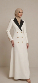 White Tailored dress